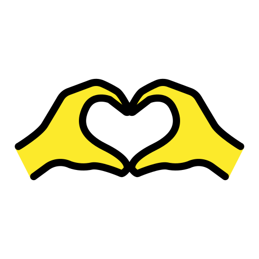 Manos Que Forman Un Corazón para OpenMoji 16.0