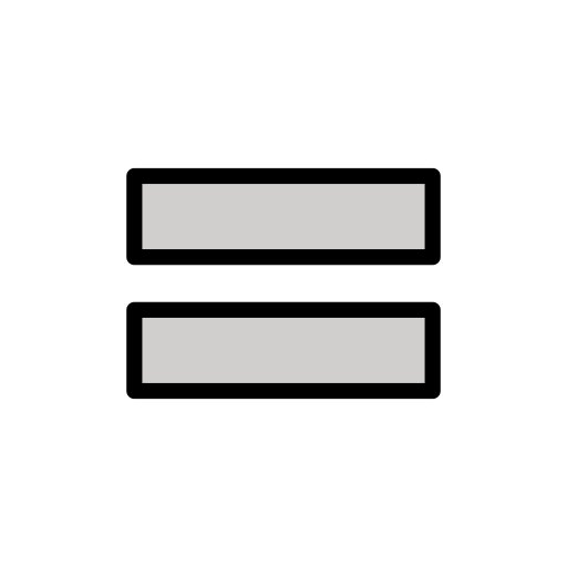 Heavy Equals Sign for OpenMoji 16.0