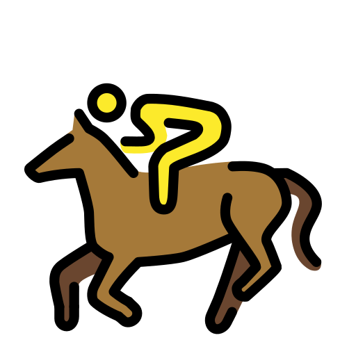 Corrida De Cavalos para OpenMoji 16.0