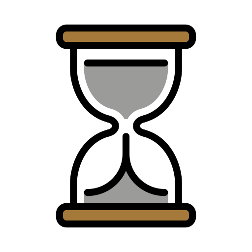 Ampulheta Contando O Tempo para OpenMoji 16.0