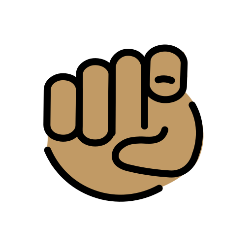 Dedo Indicador A Apontar Ao Visor: Pele Morena para OpenMoji 16.0