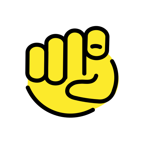 Dedo Indicador A Apontar Ao Visor para OpenMoji 16.0