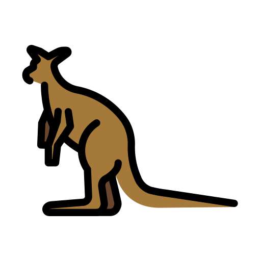 Kangaroo for OpenMoji 16.0