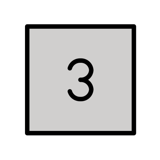 Keycap Digit Three for OpenMoji 16.0