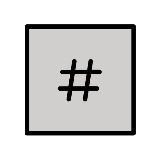 Keycap Number Sign para OpenMoji 16.0