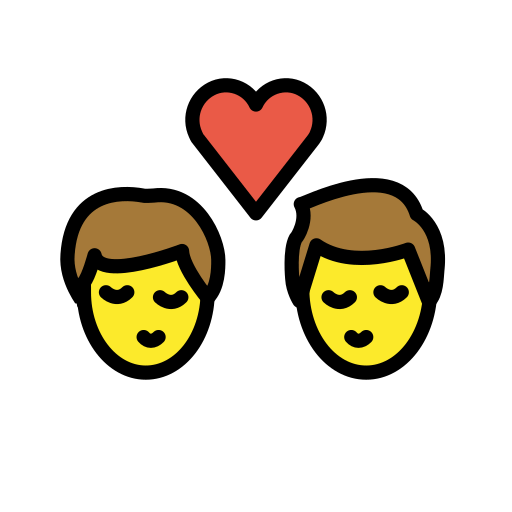 Поцілунок: чоловік чоловік для OpenMoji 16.0