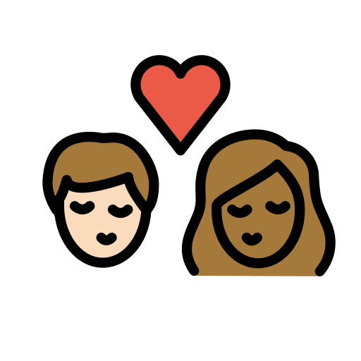 Поцілунок: дорослий дорослий дуже світлий тон шкіри темний тон шкіри для OpenMoji 16.0