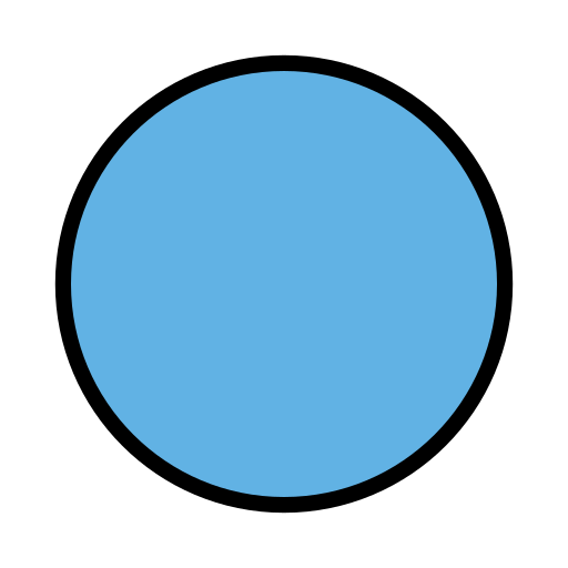 第蓝色圆号为第OpenMoji 16.0号