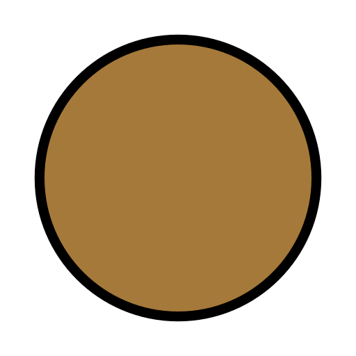 第棕色圆号为第OpenMoji 16.0号