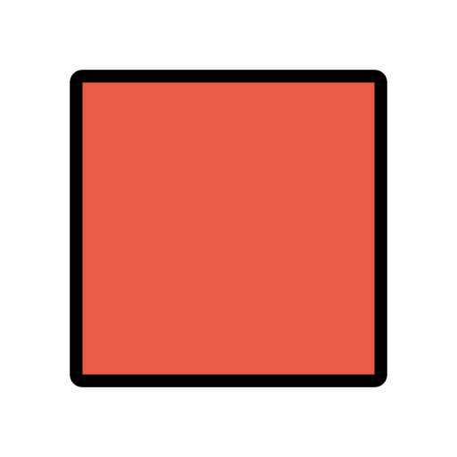 Червоний квадрат для OpenMoji 16.0