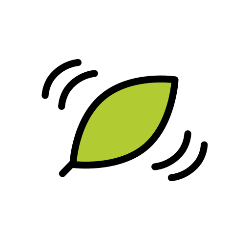 Leaf Fluttering in Wind for OpenMoji 16.0