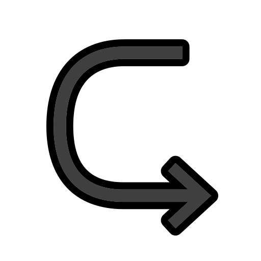 Seta Curva Da Esquerda Para A Direita para OpenMoji 16.0