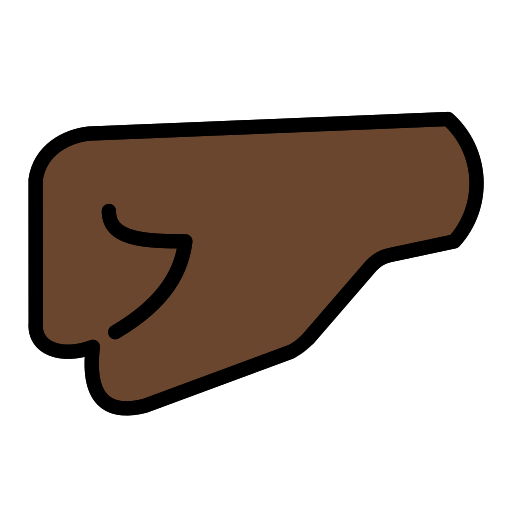Punho Esquerdo: Pele Escura para OpenMoji 16.0