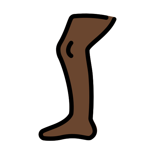 Perna: Pele Escura para OpenMoji 16.0