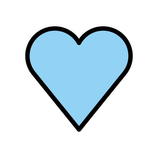 Блакитне серце для OpenMoji 16.0
