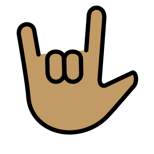 Я-тебе-люблю: середній тон шкіри для OpenMoji 16.0