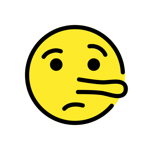 Rosto De Mentiroso para OpenMoji 16.0