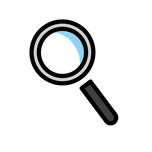 Lupa Para A Esquerda para OpenMoji 16.0