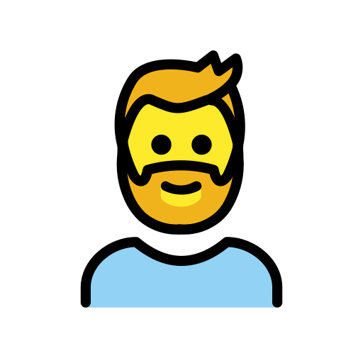 第有络腮胡子的男人号为第OpenMoji 16.0号