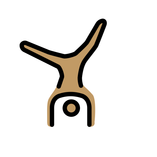 Homem Fazendo Estrela: Pele Morena para OpenMoji 16.0