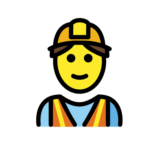 Мужчина-строитель для OpenMoji 16.0