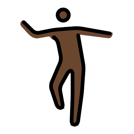 Homem Dançando: Pele Escura para OpenMoji 16.0
