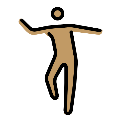 Homem Dançando: Pele Morena para OpenMoji 16.0