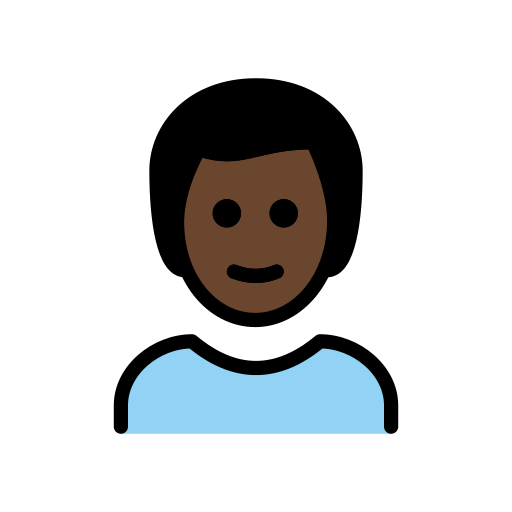 Homem: Pele Escura para OpenMoji 16.0