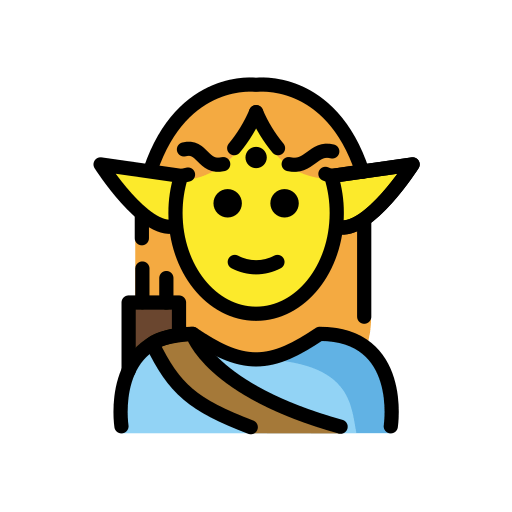 Mężczyzna elf dla OpenMoji 16.0