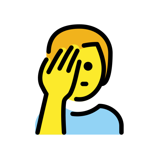 Homem Decepcionado para OpenMoji 16.0