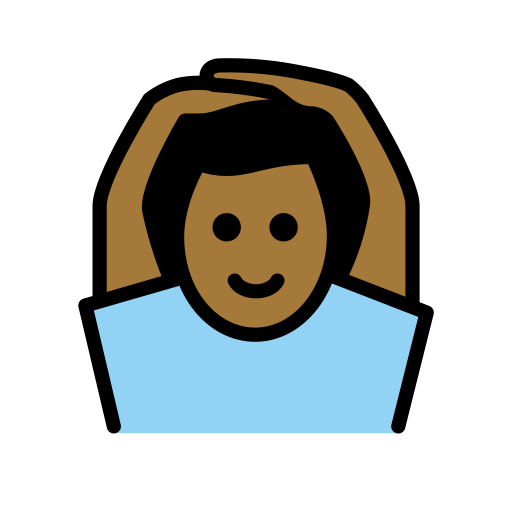 Homem Fazendo Gesto De “Ok”: Pele Morena Escura para OpenMoji 16.0