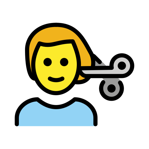 Homem Cortando O Cabelo para OpenMoji 16.0