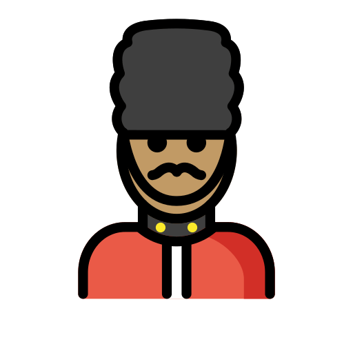 Guarda Homem: Pele Morena para OpenMoji 16.0