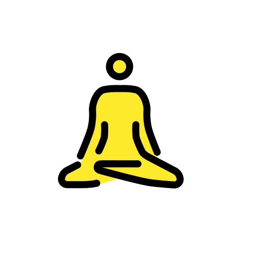 Homem Na Posição De Lótus para OpenMoji 16.0