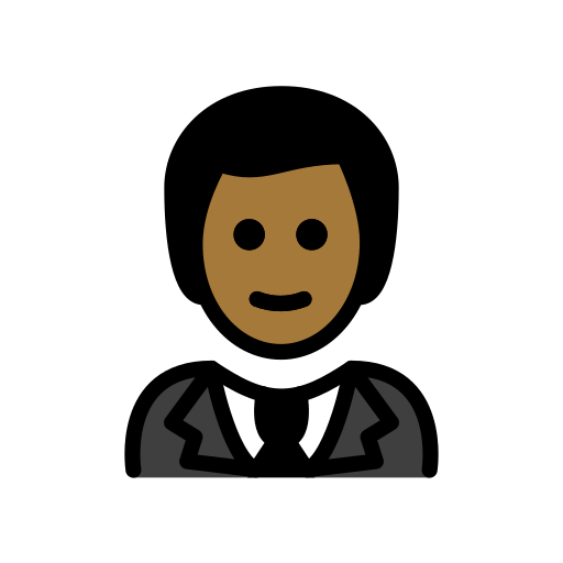 Homem De Smoking: Pele Morena Escura para OpenMoji 16.0