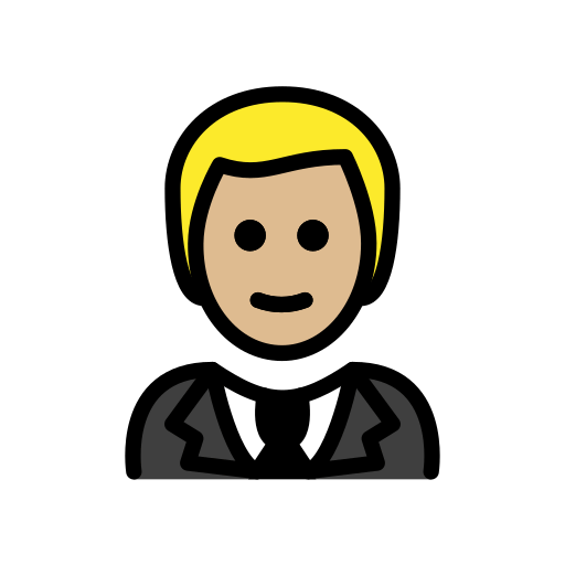 Homem De Smoking: Pele Morena Clara para OpenMoji 16.0