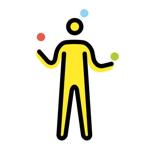 Homem Malabarista para OpenMoji 16.0