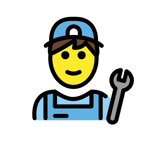 Man Mechanic for OpenMoji 16.0
