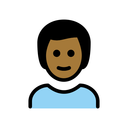 Homem: Pele Morena Escura para OpenMoji 16.0