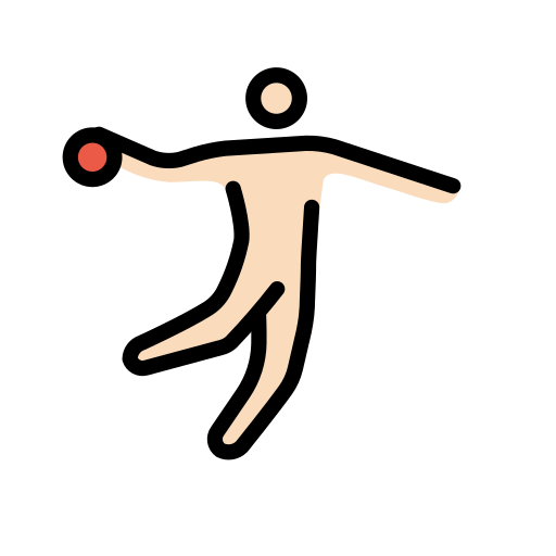 Jogador De Handebol: Pele Clara para OpenMoji 16.0