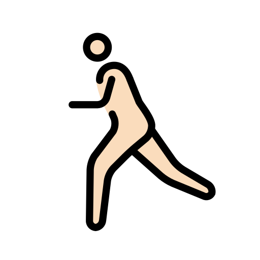 Homem Correndo: Pele Clara para OpenMoji 16.0