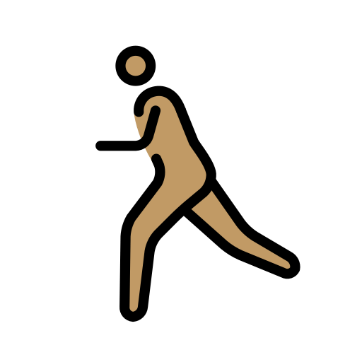 Homem Correndo: Pele Morena para OpenMoji 16.0