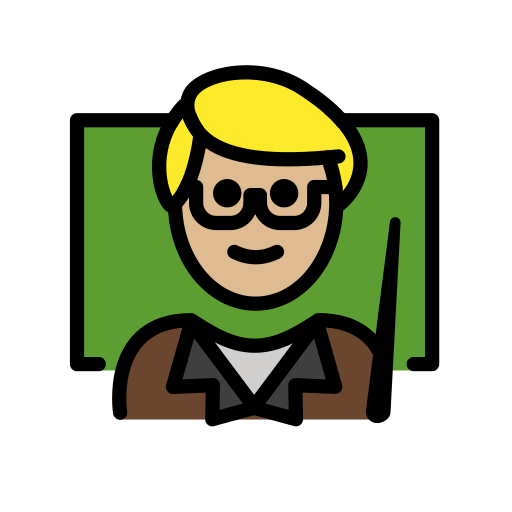 Professor: Pele Morena Clara para OpenMoji 16.0