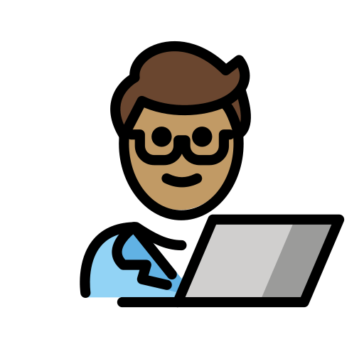 Tecnólogo: Pele Morena para OpenMoji 16.0