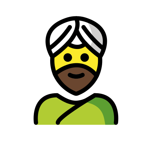 Homem Com Turbante para OpenMoji 16.0