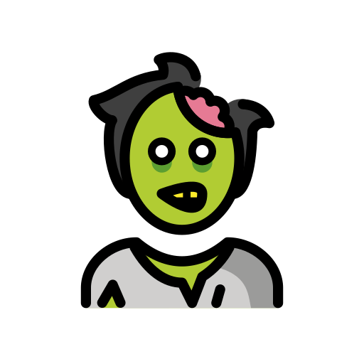 Erkek zombi için OpenMoji 16.0