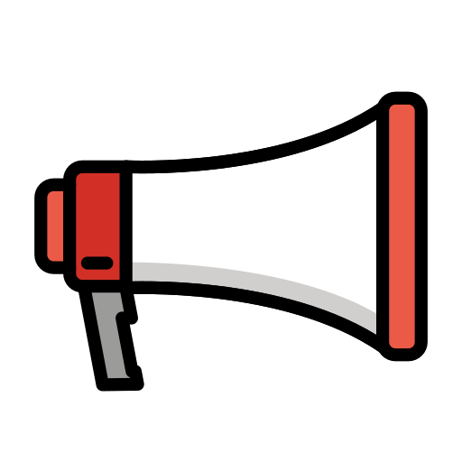 Megaphone for OpenMoji 16.0