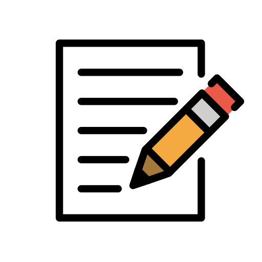 Papier Und Bleistift für OpenMoji 16.0