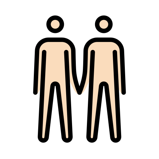 Dois Homens De Mãos Dadas: Pele Clara para OpenMoji 16.0