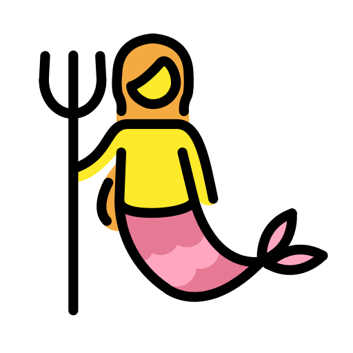 Kobieta syrena dla OpenMoji 16.0